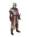 Templar Knight Armor Isolated Royalty Free Stock Photo