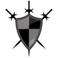 Templar Shield icon. Royalty Free Stock Photo