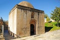 The Templars castle in Jerez de los Caballeros, a famous and monumental town of Badajoz province in Extremadura, Spain Royalty Free Stock Photo