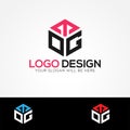 EOG Letter Qube Logo Design