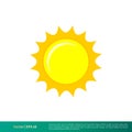 Sun Burn Vector Icon Logo Template Illustration Design. Vector EPS 10.