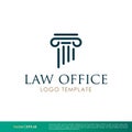 Pillar Greek, Column Law Office, Law Firm, Attorney Icon Vector Logo Template Illustration Design. Vector EPS 10. Royalty Free Stock Photo