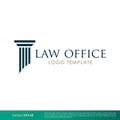 Pillar Greek, Column Law Office, Law Firm, Attorney Icon Vector Logo Template Illustration Design. Vector EPS 10. Royalty Free Stock Photo