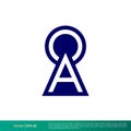 O A Letter Keyhole Icon Vector Logo Template Illustration Design. Vector EPS 10. Royalty Free Stock Photo