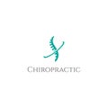 Modern Chiropractic Spine Surgery Care Logo Design Vector