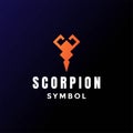 Simple Minimalist Scorpio Scorpion Symbol Logo Design Vector Royalty Free Stock Photo