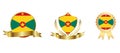 Grenada Flag icon . web icon set . icons collection flat. Simple vector illustration.