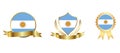 Argentina Flag icon . web icon set . icons collection flat. Simple vector illustration. Royalty Free Stock Photo