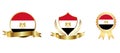 Egypt Flag icon . web icon set . icons collection flat. Simple vector illustration. Royalty Free Stock Photo