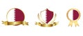 Qatar Flag icon . web icon set . icons collection flat. Simple vector illustration. Royalty Free Stock Photo