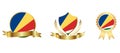 Seychelles Flag icon . web icon set . icons collection flat. Simple vector illustration.