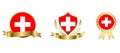 Switzerland Flag icon . web icon set . icons collection flat. Simple vector illustration.