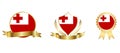 Tonga Flag icon . web icon set . icons collection flat. Simple vector illustration.