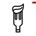 illustration of fork line icon