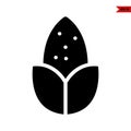 illustration of corn glyph icon