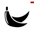 illustration of two bananas glyph icon Royalty Free Stock Photo