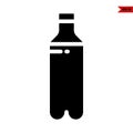 illustration of bottle glyph icon Royalty Free Stock Photo