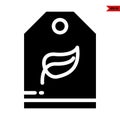 illustration of tea labels glyph icon