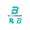 Vector set of creative letter b logo design template collection Royalty Free Stock Photo