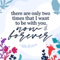 Motivational Life Faith Quote Now and Forever vector Natural Background