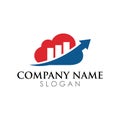 investment logo 5 icon template Royalty Free Stock Photo