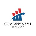 investment logo 4 icon template Royalty Free Stock Photo