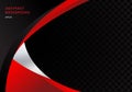 Template abstract red and black contrast corporate business curves background with squares pattern texture and copy space. You can