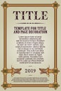 Template flyer, diploma, invitations or greeting cards