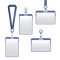 Template Badge Identification Set. Vector