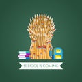 Template banner for Back to school vector illustration