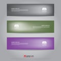 Template of banner, brochure, flyer and card voucher for header Royalty Free Stock Photo