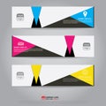 Template of banner, brochure, flyer and card voucher for header Royalty Free Stock Photo