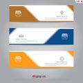 Template of banner, brochure, flyer and card voucher for header