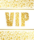 Template for a banner with the inscription VIP. Inscription VIP Royalty Free Stock Photo