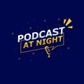 Template banner for at night podcast