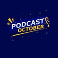 Template banner for october podcast