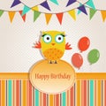 Template Birthday greeting card