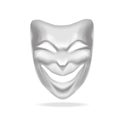 Template Blank White Mask Theatre. Vector