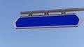 Template. Blue road sign with empty space Royalty Free Stock Photo