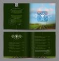 Template booklet page design