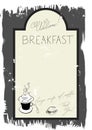 Template for breakfast menu