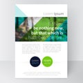 Template brochure, leaflet, flyer stock-vector