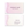 Template business card for Wedding Salon. Royalty Free Stock Photo