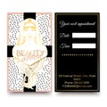 Template of business cards for the Beauty salon