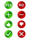 Template buttons Royalty Free Stock Photo