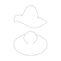 Template capeline hat vector illustration Royalty Free Stock Photo