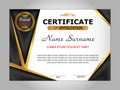 Template certificate of appreciation. Elegant background. Winning the competition. Reward. Vector