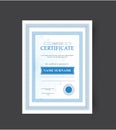 The template of the certificate congratulations. vector illustration