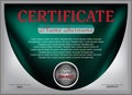 Template certificate. Modedrn design. Vector