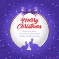 Template Christmas greeting card with place for your text. Poster, fly, card. Vector Royalty Free Stock Photo